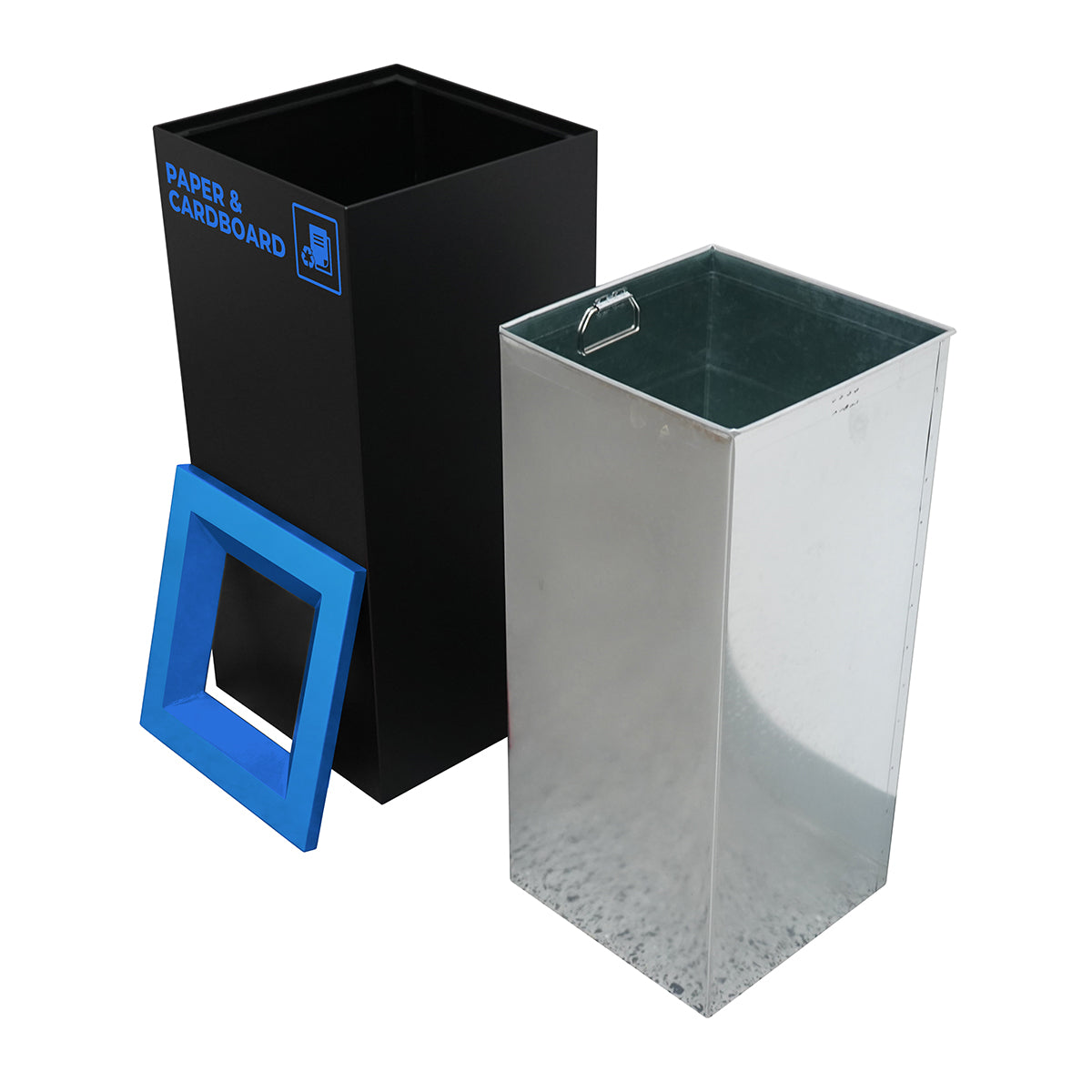 Richmond 4-Station Waste Recycling Bin Kit (4 x 52L) | Red, Yellow, Blue & Green