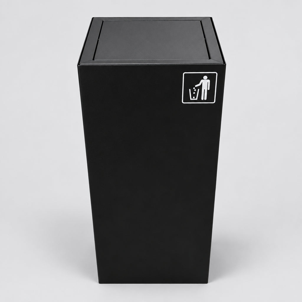 Richmond Recycling Bin Swing Lid 52L | Black General Use
