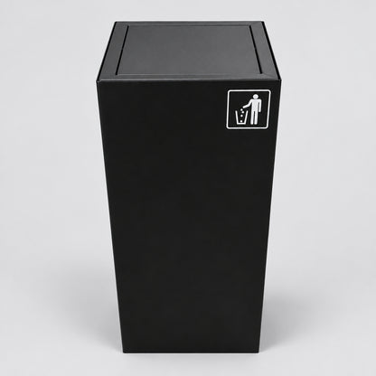 Richmond Recycling Bin Swing Lid 52L | Black General Use