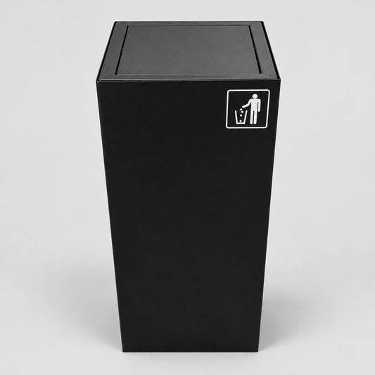 Richmond Recycling Bin Swing Lid 52L | Black General Use
