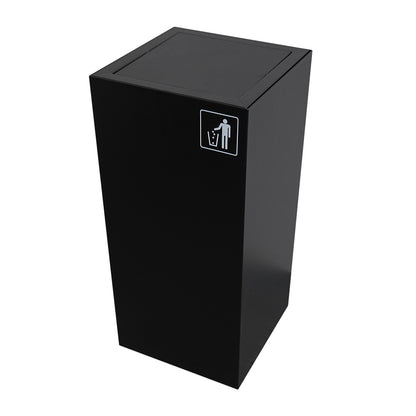 Richmond Recycling Bin Swing Lid 52L | Black General Use