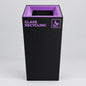 Richmond Recycling Bin Open Lid 52L | Purple Glass