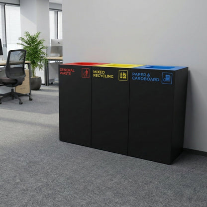 Richmond Recycling Bin Open Lid 52L | Red General Waste